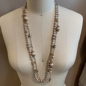 Banana republic Pearl statement necklaces